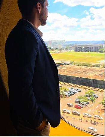 Fabrício Donizeti na Esplanada dos Ministérios