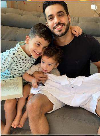 Fabrício Donizeti com a família